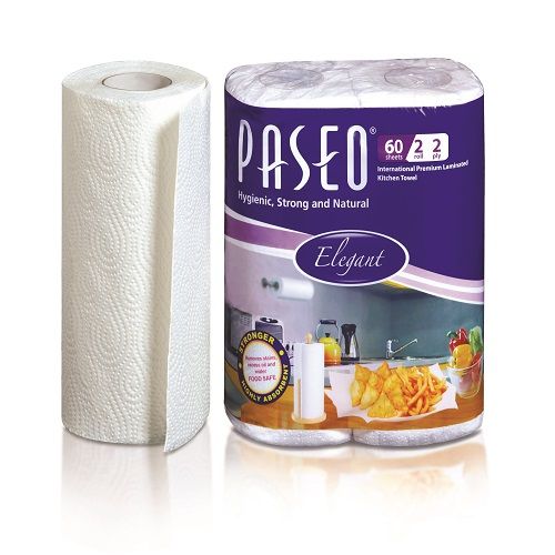 Paseo Kitchen Towel - 2 Rolls Printed, 2 ply, 60 pulls