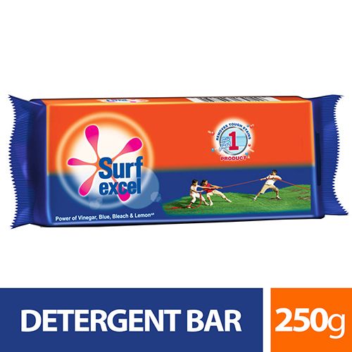Surf Excel Detergent Bar, 250 gm