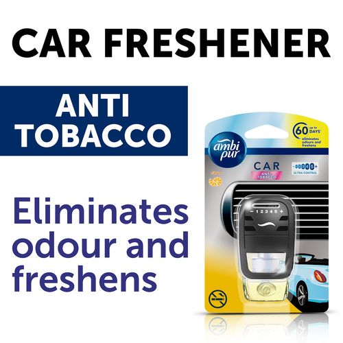 Ambi pur Anti Tabacco Car Air Freshener Starter kit, 7.5 ml