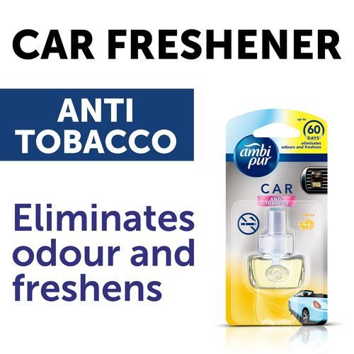 Ambi pur Anti Tabacco Car Air Freshener Refill Pack, 7.5 ml