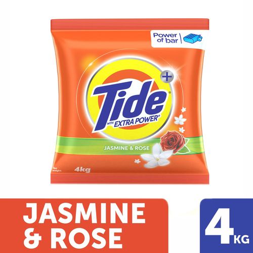 Tide Plus Detergent Washing Powder - Extra Power Jasmine & Rose, 4 kg
