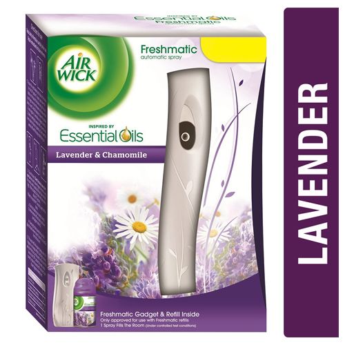 Airwick Room Freshener - Freshmatic, Complete Kit Lavender Chamomile, 250 ml