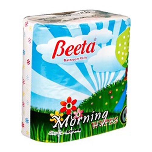 Beeta Toilet Tissue Roll Eco Pack 4 Rolls, 1200 sheets ( Pack of 4 )