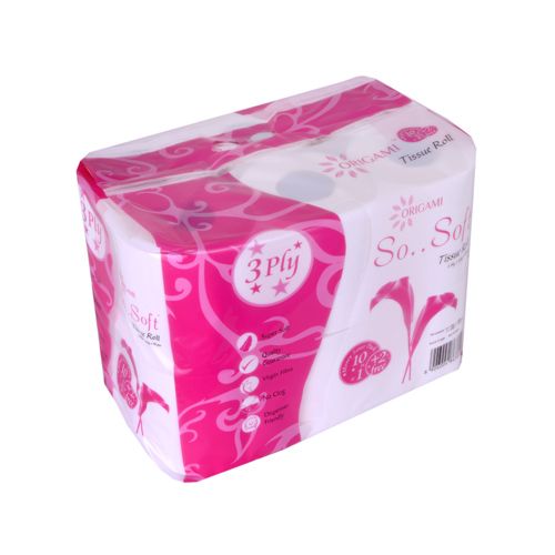 Origami So Soft 3 Ply - Toilet Tissue Rolls, 10 + 2 Rolls