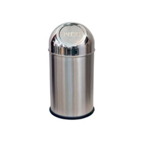 Sssilverware Stainless Steel - Push Dustbin, 10 ltr