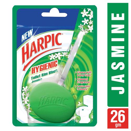 Harpic Hygienic Toilet Rim Block, Jasmine, 26 gm