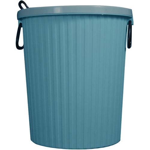 Health Barrels Dustbin/Waste Paper Bucket - Plastic, With Handle, Blue, 11 Inch, 1 pc