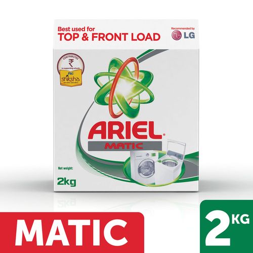 Ariel Detergent Powder - Matic, 2 kg Pack