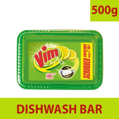 Vim Dishwash Bar - Lemon, 500 gm