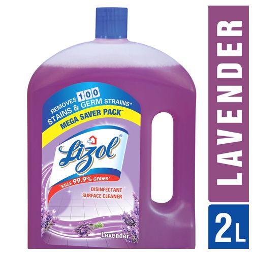Lizol Disinfectant Surface Cleaner, Lavender, 2 ltr