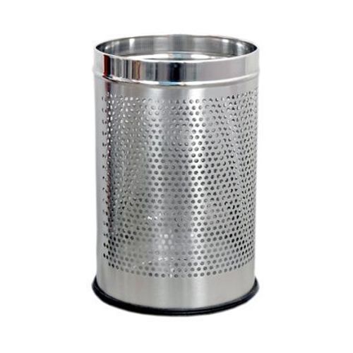 Sssilverware Stainless Steel - Perforated Open Dustbin, 5 ltr