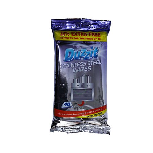 Duzzit Wipes - Stainless Steel, 40 pcs