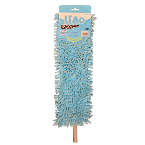Liao Dry Mop - Micro Fiber Expandable Flat With Steel Stick, 1 pc