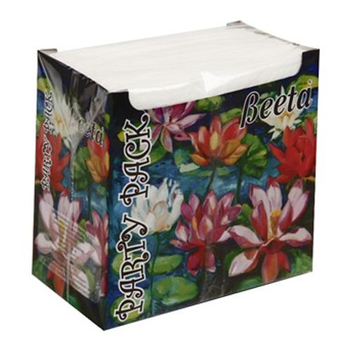 Beeta Paper Napkin Tissue Box- Party Pack, 100 Nos x 1 Ply