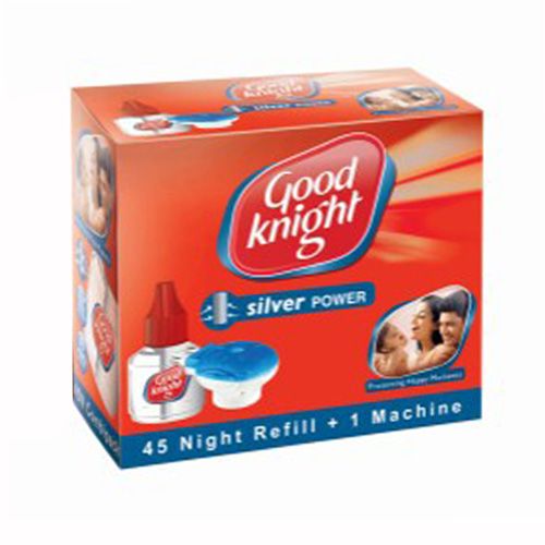 Good knight Silver Power - Liquid Mosquito Repellent (45 Nights Machine and Refill Pack), 1 pc