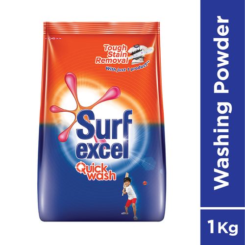 Surf Excel Quick Wash Detergent Powder, 1 kg