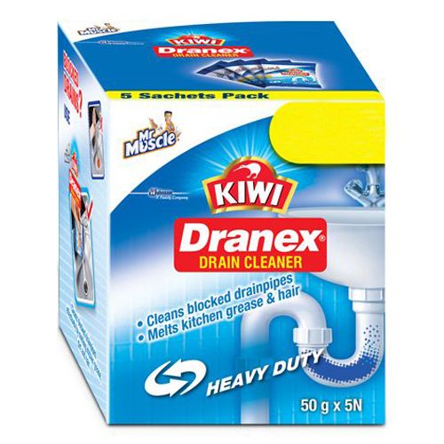 Mr. Muscle Dranex Drain Cleaner, 50 gm ( 4+1 Packs )
