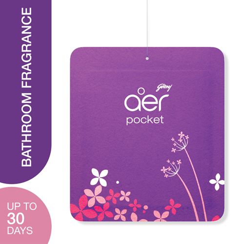Godrej aer Pocket Bathroom Fragrance - Violet Valley Bloom, 10 gm