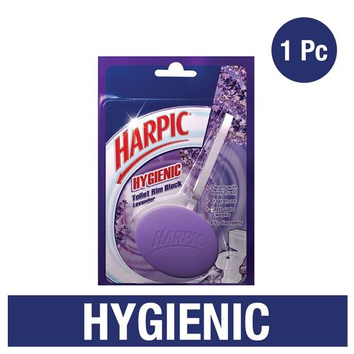 Harpic Hygienic Toilet Rim Block, Lavender, 26 gm