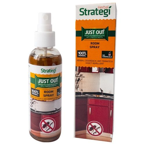 Strategi Labs Just Out - Herbal Cockroach Repellent Spray (Natural Aroma Spray), 100 ml