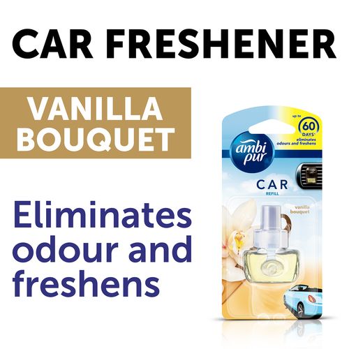 Ambi pur Car Air Freshener Refill - Vanilla, 7.5 ml