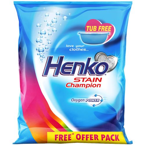 Henko Detergent Powder - Stain Champion, 5 kg Pouch
