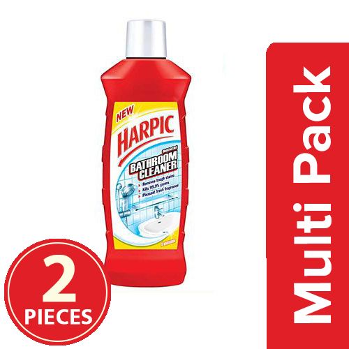 Harpic Bathroom Cleaner - Lemon, 2x500 ml ( Multipack )