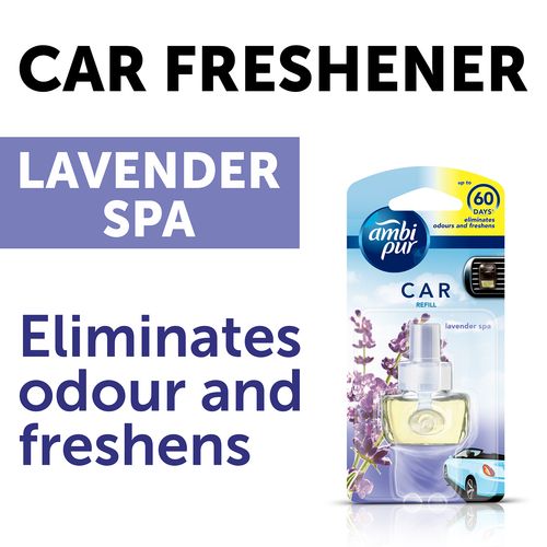 Ambi pur Car Air Freshener Refill - Lavender Spa, 7.5 ml Pouch