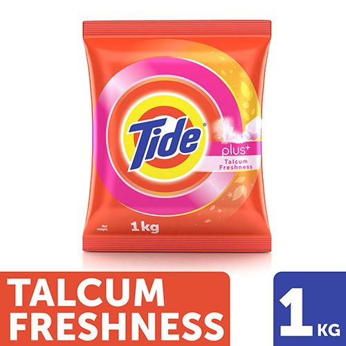 Tide Plus Detergent Powder - Talcum Freshness, 1 kg