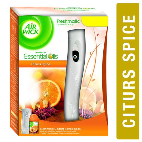 Airwick Room Freshener - Freshmatic, Complete Kit Citrus Spice, 250 ml