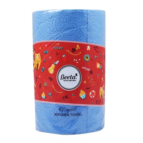 Beeta Kitchen Towel Paper Tissue Coloured 160, 160 Nos x 2 Ply