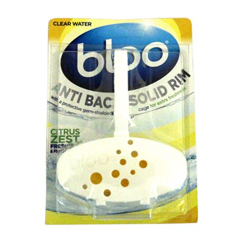 Bloo Solid Rim Toilet Block - Complete Citrus, 38 gm