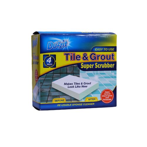 Duzzit Scrubber - Tile & Grout, 4 pcs