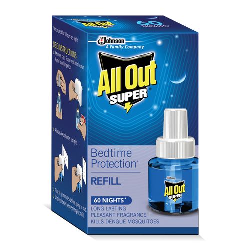 All Out Super 60 Nights Refill - Liquid Vaporizer, 45 ml