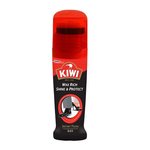 Kiwi Instant Polish - Black Shine & Protect, 75 ml