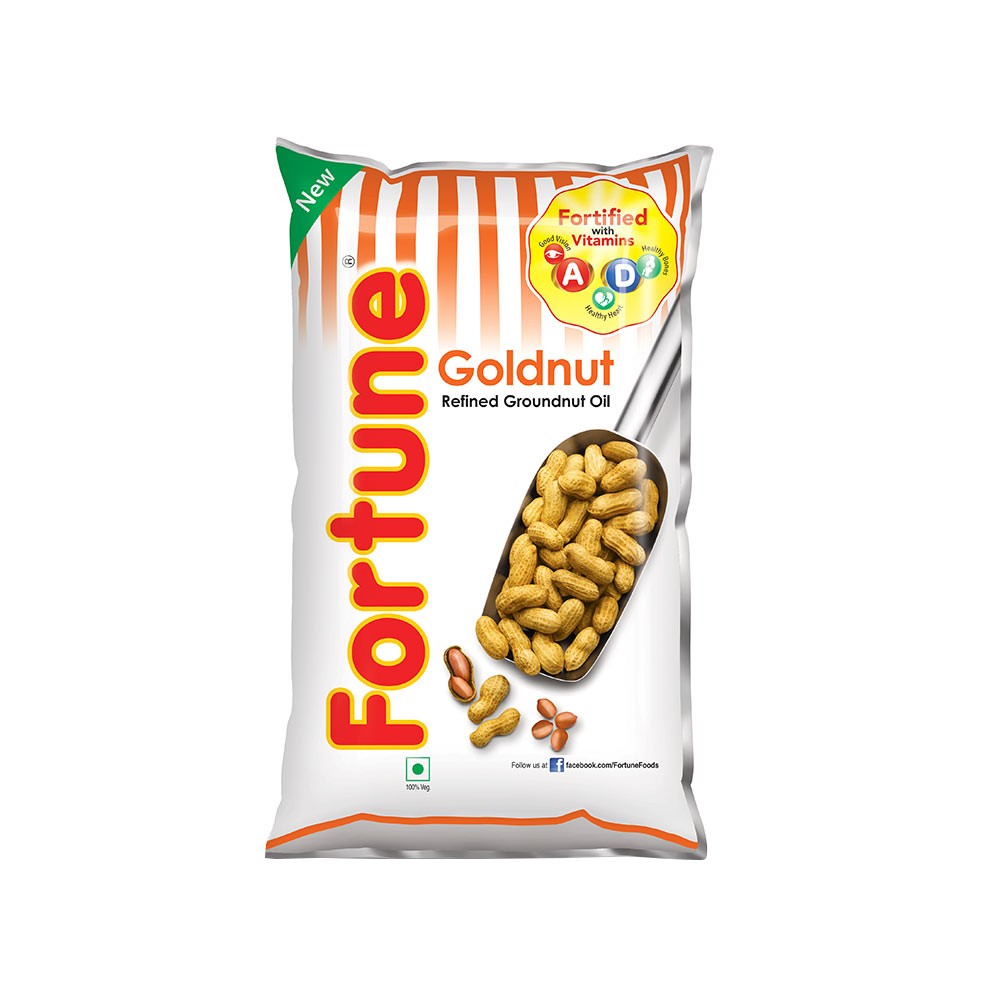Fortune groundnut oil-goldnut refined pouch
