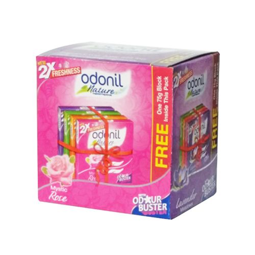 Odonil Toilet Freshener - Mix Fragrance, 75 gm ( Buy 3 Get 1 Free )