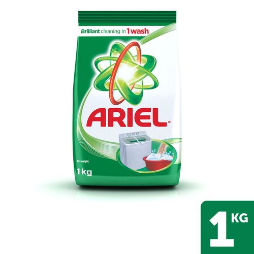 Ariel Washing Detergent Powder, 1 kg Pouch