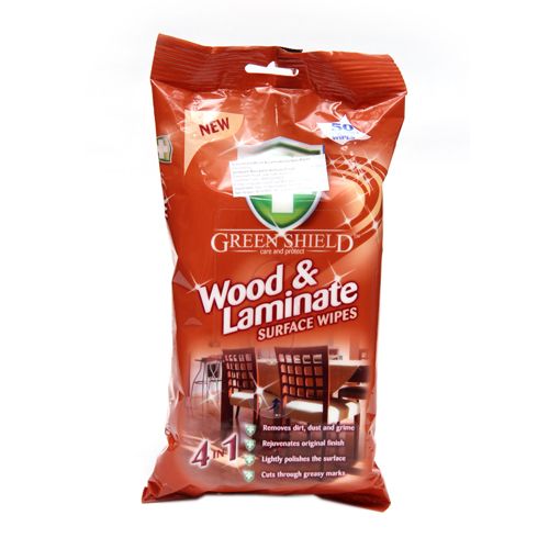Green Shield Wipes - Wood and Laminate Surface Extra Large, 50 pcs